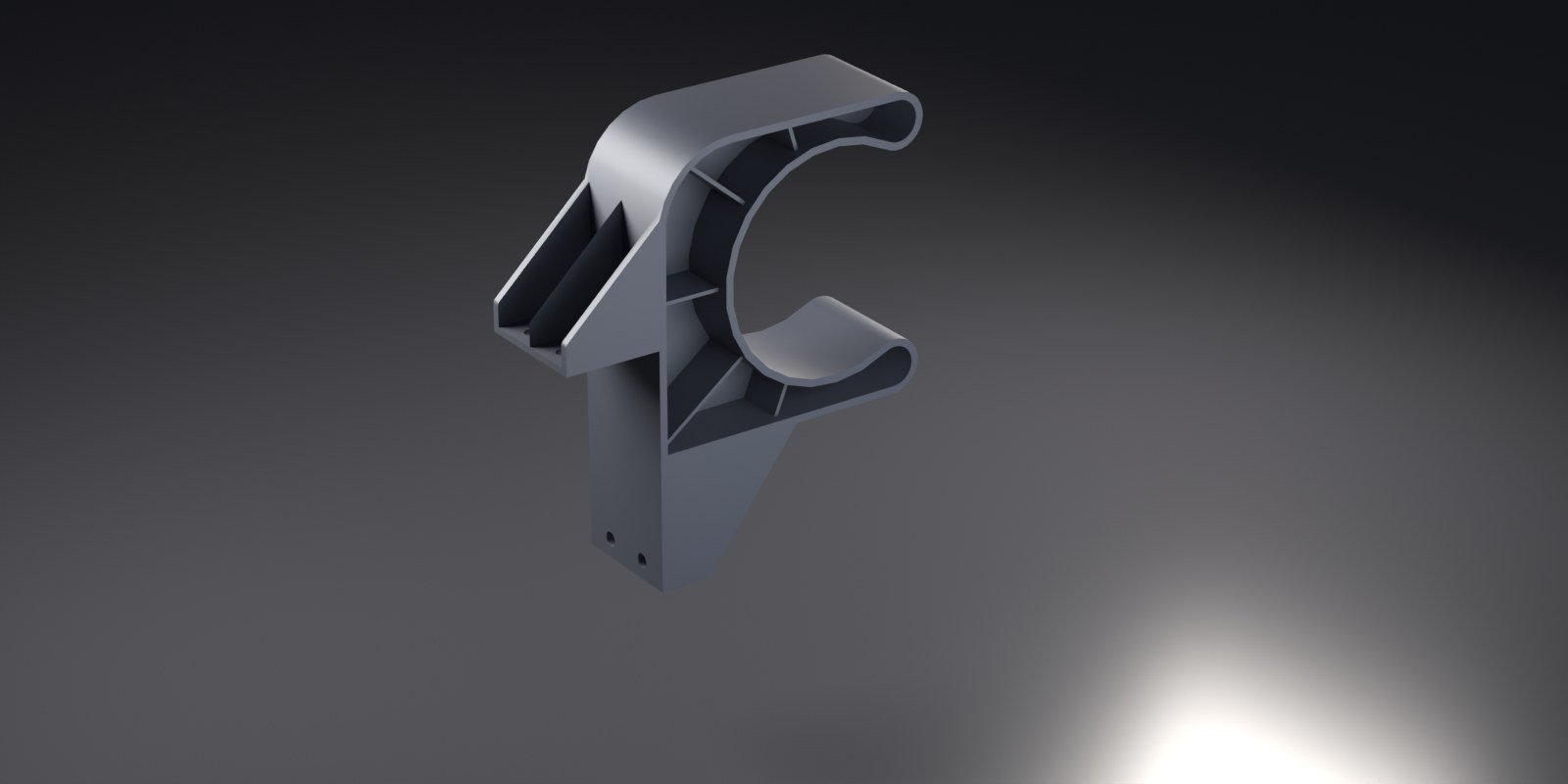 Render de Soporte para brazo